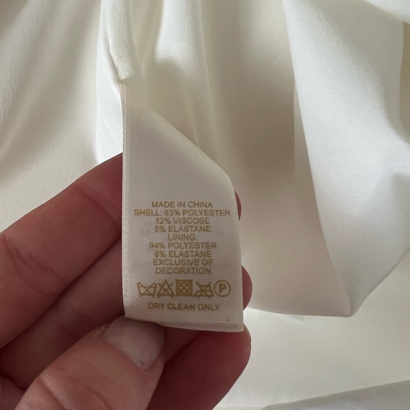 Kate Spade White Dress with Black Bow - Picture 10 of 14